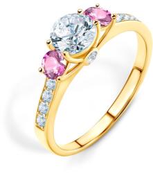 SAVICKI Inel de logodnă Dream: aur, safir alb - savicki - 9 631,00 RON