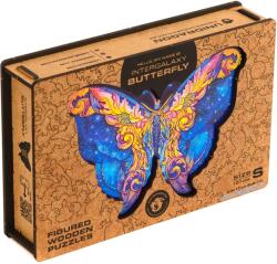 Unidragon Puzzle din Lemn, Animal Fluture Intergalactic, 108 piese, Unidragon (4620755024289) Puzzle