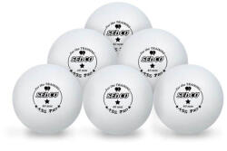 Sedco Mingi de tenis de masa SEDCO pentru ANTRENAMENT 1* CELL FREE 6 buc - alb