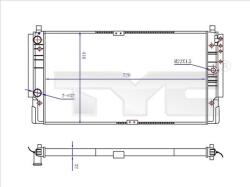 TYC Radiator, racire motor TYC 737-0068-R