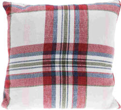 Homestyling Perna decorativa 45 x 45 cm cub alb/rosu KO-AAE332270