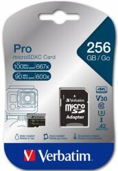 Verbatim microSDXC 256GB CL10/U3/A2 (MVMS256GP)