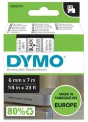 DYMO Bandă autoadezivă Dymo D1 6 mm transparentă/neagră