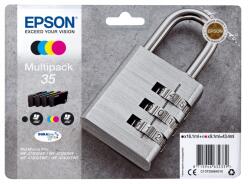 Epson Padlock C13T35864010 tintapatron 1 dB Eredeti Standard teljesítmény Fekete, Cián, Magenta, Sárga (C13T35864010) (C13T35864010)