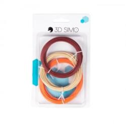 3D Simo PLA III filament barna, bőrszínű, narancssárga (G3D3107)
