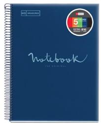 Miquelrius Emotions A5 PP 120 Lapos Sötétkék Vonalas Spirálfüzet (A152210321)
