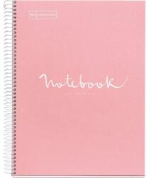 Miquelrius Emotions A4 PP 5x24 Lapos Pink Vonalas Spirálfüzet (A152381671)