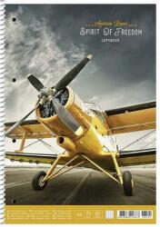 Shkolyaryk Publishing House Spirit of Freedom A4 80 Lapos Kockás Spirálfüzet (A4-080-6710K)