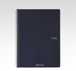Fedrigoni Ecoqua A4 70 Lapos Sötétkék Vonalas Spirálfüzet (19290204)