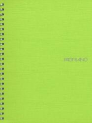 Fedrigoni Ecoqua A4 70 Lapos Világoszöld Sima Spirálfüzet (19290007)