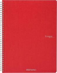 Fedrigoni Ecoqua A4 70 Lapos Piros Sima Spirálfüzet (19290006)