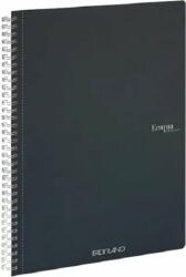 Fedrigoni Ecoqua A4 70 Lapos Sötétzöld Sima Spirálfüzet (19290010)
