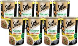 Sheba cutie 12x400 g Nature's Collection - hrană umedă completă pentru pisici adulte, cu pui și ulei de pește, cu garnitură de yam și fasole verde, în sos