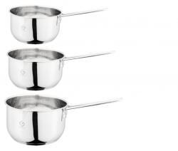 Grunberg Set 3 cratite din inox Grunberg, compatibile cu plita cu inductie, 14/16/18 cm, 1/1.5/2 l (GR5314)
