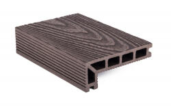 G21 kültéri elzáró burkolólap, 2, 5 x 14, 8 x 400 cm, Dark Wood, WPC (TPRDRKW400Z)