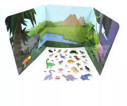 Manyuk Toys Oktatókönyv zselés matricákkal - Dinoszauruszok (ALY2023-2Y) - jateknet