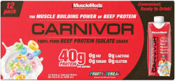 MuscleMeds Carnivor RTD - Marhafehérje Shake (12 Csomag, Fruity Cereal)