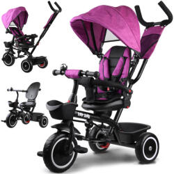 Inlea4Fun Tricikli tolókarral Tiny Bike 3az1-ben Inlea4Fun- lila (JO-SP0650 RO) - inlea
