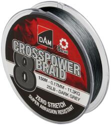 D.A.M. Fir DAM Crosspower 8-Braid Dark Grey 0.15mm 9.0kg 150m (A.DAM.66588)