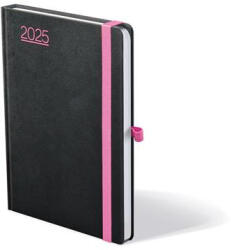 TopTimer Naptár, tervező, B6, heti, TOPTIMER, Nero, fekete-pink (NKN012P25) - officemarket