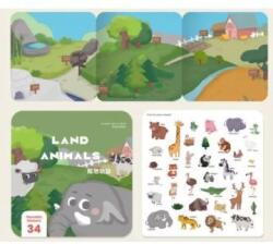 Manyuk Toys Cartea profesorului cu abțibilduri cu jeleu - Animale