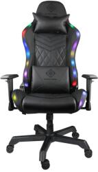 DELTACO GAM-080 Műbőr RGB Gamer Szék - Fekete