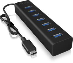 RaidSonic Icy Box IB-Hub -1700-C3 USB 3.0 Hub - 7 Port, Fekete (IB-HUB1700-C3)
