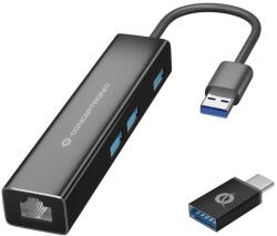 Conceptronic DONN07BA USB Hub - 3 Port
