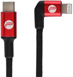 PGYTECH Cablu pentru incarcare si transfer de date PGYTECH P-GM-123, USB Type-C/Lightning, MFi, 65cm, Negru/Rosu (P-GM-123)