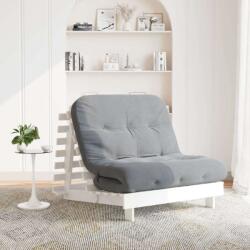 vidaXL Futon Kanapéágy - Fehér Fenyőfa - 100x200 cm (846767)