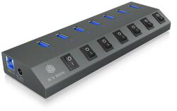 RaidSonic ICY BOX IB-Hub -1701-C3 USB 3.0 Hub - 7 Port