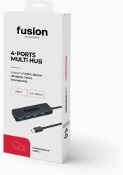 Fusion FUS4Hub -C30BK USB Type-C 3.0 Hub - 4 Port (FUS4HUBC30BK)