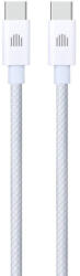 Dviced Cable USB-C to USB-C Nylon Textile 1, 25m - White (DV120011)