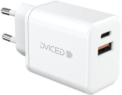 Dviced Wall charger 35W GaN 1 USB-A, 1 USB-C EU - White (DV221006)