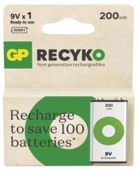 GP Batteries ReCyko NiMH Akkumulátor 6HR61 (9V) 200mAh (B2552)