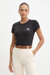 Calvin Klein Jeans pamut póló 2 db női, fekete, J20J219734 - fekete XS