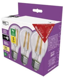 EMOS LED izzó Filament A60 A CLASS/ E27 / 3, 8 W (60 W) / 806 lm / meleg fehér (ZF5147-3)