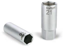 Fortum Gyertyakulcs dugófej 1/2", 61CrV5; 21mm, gumírozott FORTUM (4700901)