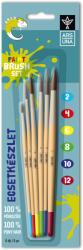 Ars Una Ecsetkészlet, 2, 4, 6, 8, 10, 12, natúr fanyelű, kerek 6 darabos klt. Ars Una (5993120022968) - tintasziget