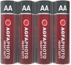 AgfaPhoto Elem, AA, 4 db, féltartós (szén-cink), zsugor, AGFAPHOTO "Heavy Duty" (4 db) (AGHDAA4)