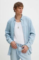 Levi's pamut ing férfi, legombolt galléros, relaxed - kék M - answear - 25 990 Ft