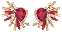HARAHU FL-33411 Fülbevaló - Arany/Piros KP33411