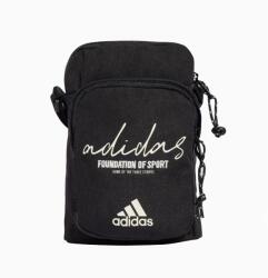 Adidas fekete / fehér írásos textil válltáska ix6809
