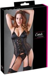 Cottelli Collection - Variálható harisnyatartós felső (fekete) (26312021051) - shop