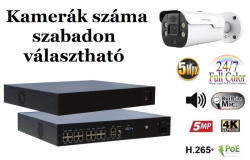 Monitorrs Security - AI IP Aktív kamerarendszer 9-16 kamerával 5 mpix WTube - 6079K9-16