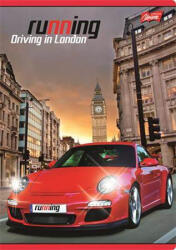 Autós - Running Piros 2. osztályos vonalas füzet (A5/16-32) (COR_2018_UNRUN532K_2o_piros)