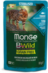 Monge Bwild Gabonamentes 85g Alutasak STERIL Tonhal, Rák + Zöldség - tenyesztoitap