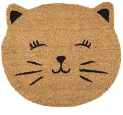 Clayre & Eef Lábtörlő macskafej, kókusz-PVC 50x44x1cm - szep-otthon