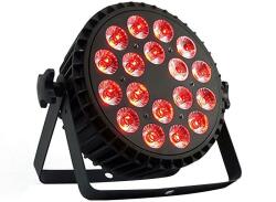  FTS RGBWA+UV 18x18W (Alumíniumházas) Par Lámpa - Profi Színpadi Világítás, DMX Vezérlés - fenytechnikashop
