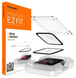Spigen Pro Flex EZ Fit Apple Watch S4/S5/S6/SE 44mm tempered kijelzővédő fólia felhelyező kerettel (2db) (AFL01220) - spigen